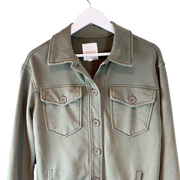 Avec Les Filles Olive Green Military Style Jacket - Picture 4 of 6